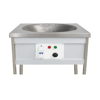 22 Inch Square Table Top Electric Kadhai, 6000 W with Safety Features (MCB/Auto-Cut Off)