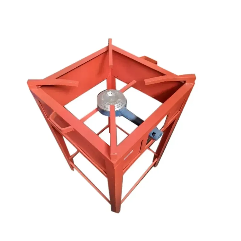 Gas Stove 1.6 x 1.6 x 3 ft with Single Burner, Mild Steel Material