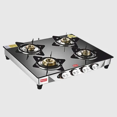 Skyline (VTL-1414) Premium Gas Stove with 4 Jumbo Burner and Toughened Glass Design