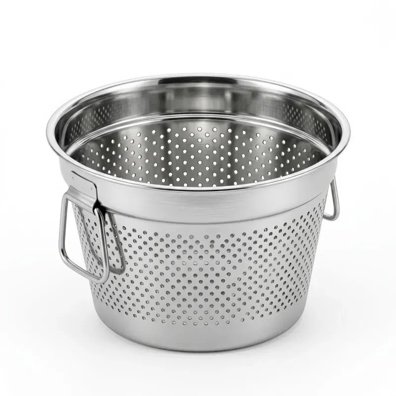 Heavy Duty 22-Inch Stainless Steel Premium Rice Strainer (Pack of 2)