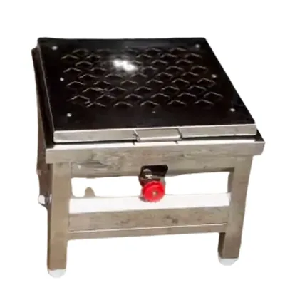 15 x 15 x 8 Inch, SS 16 Cavity Appam Patra Gas Stove with Steam Lid For Paniyarams, Paddu, South Indian Snacks