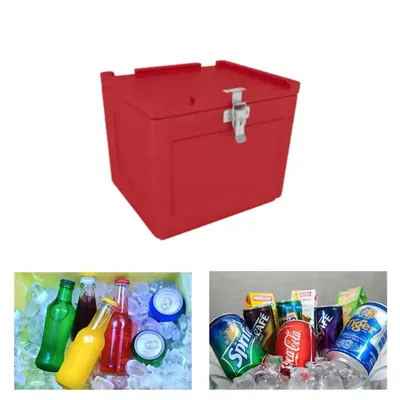 Allwin 22 Litre Ice Box, 24 hrs Insulation Support with Roto-Moulded Technology for Picnic & Outdoor (Color Red)