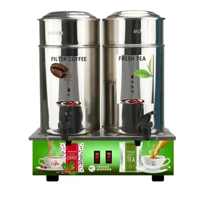EVERYDAY 230 V, 4 L Traditional Coffee Tea Maker with Fully Automatic System and Stainless Steel 304 (Twin Tanks)
