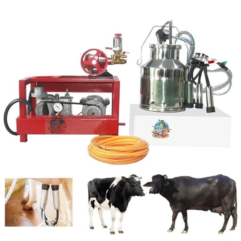 GODHAN GS-350 Oil Double Power Single Bucket Milking Machine for Cows & Buffaloes with HTP Spray Pump, Free Accessories and 1 Year Warranty