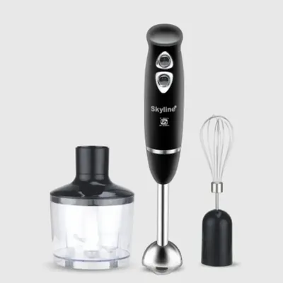 Skyline (Pack of 8) VTL-4050 SS 3 in 1 Hand Blender, Whisker and Chopper