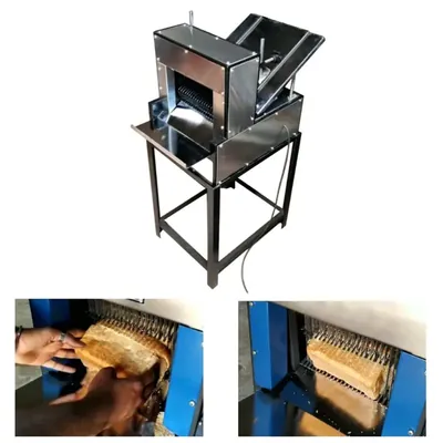 24 Blade Bread Slicer SS Body with 0.5 HP Crompton Motor