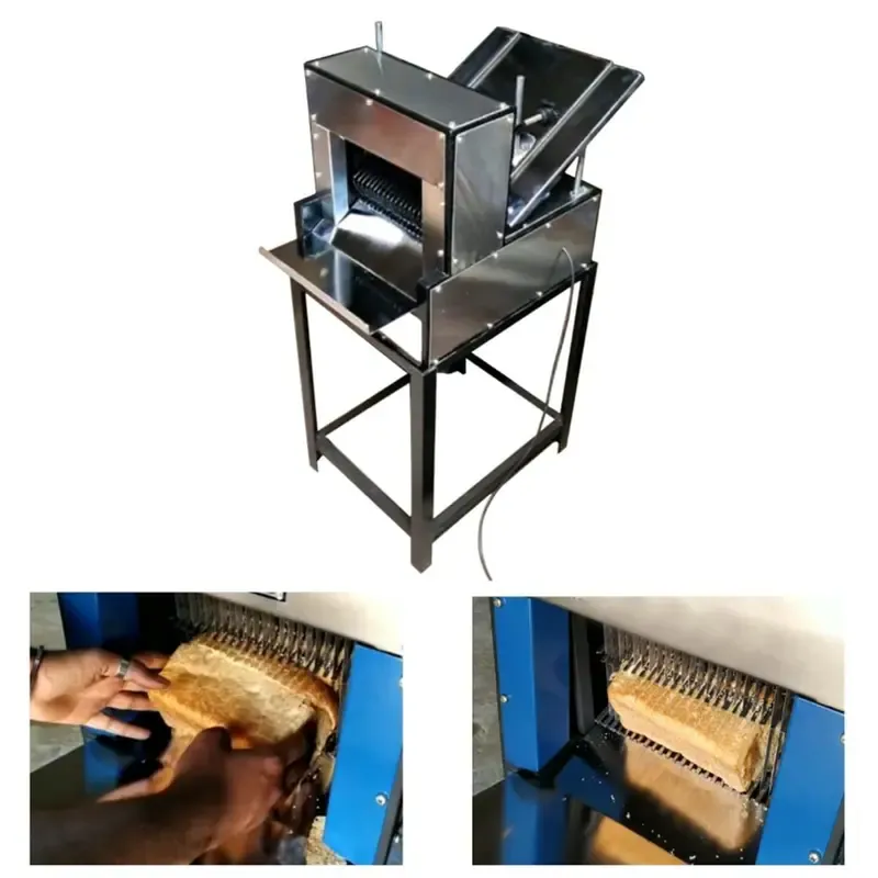 24 Blade Bread Slicer SS Body with 0.5 HP Crompton Motor