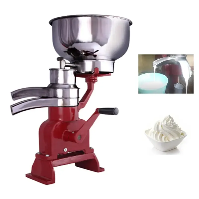 300 LPH Hand Operated Milk Cream Separator MS Bowl, 35 Litre Tank Capacity