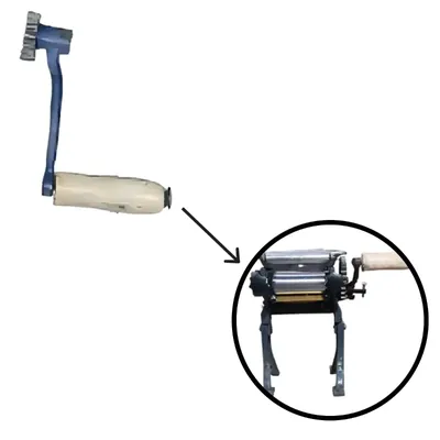 Cast Iron Handle for Domestic Hand Operated 4.75 Inch Noodles/Momos Roti (Skin) Maker, 12 kg/Hr