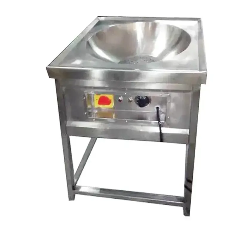 Commercial 24 Inch Square Electric Kadai Standing Type 6000 W, SS Body