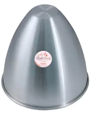 Rinkle Trendz Aluminum Doll Cake Mold Bell Shape, 250 g Capacity for Princess and Barbie Birthday Cakes