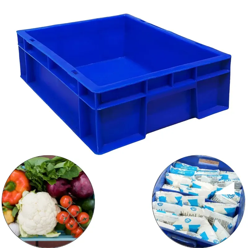 Singhal 12 L Multipurpose Portable Plastic Crate 40 x 30 x 12 cm, Pack of 3