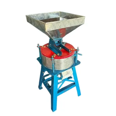 Saskia 14 Inch Horizontal Stone Janta Flour Mill /Atta Chakki With 40 kg/hr Output Capacity and Without Motor
