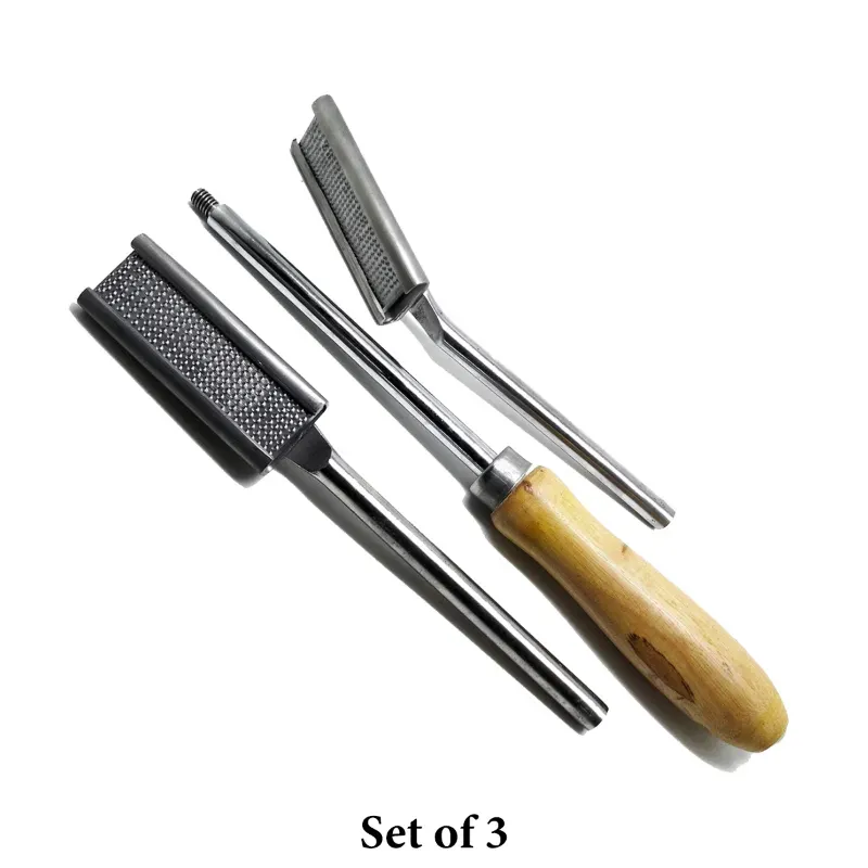Horse Dental Float Rasp Equine Dental Kit For Animal Farm (Set of 3)