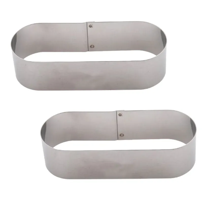 Aluminium 5 Inch Hot Dog Bun Ring, 2 Inch Deep for Hot Dog Bun (Pack-2 Pcs)