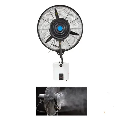 26 Inch Wall Mounted Mist Fan With 10 L iters Water Tank For Providing Cooler Air Circulation
