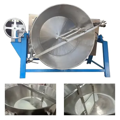 260 Litre Tilting Type Gas Operated Khoya/Mawa Making Machine