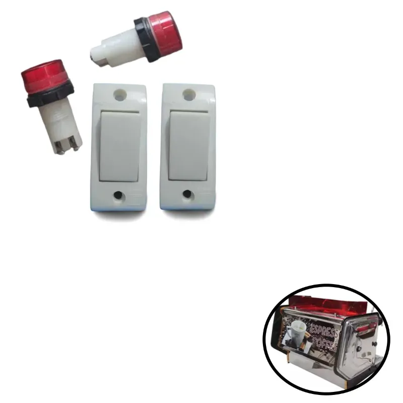 Set of 2 Indicators and 2 Switch for 21 Inch SS Electric Indian Coffee Machine