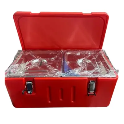 Double Compartment 1000 ml, 24 hrs Insulated Food Pan Carrier and Warmer for Catering