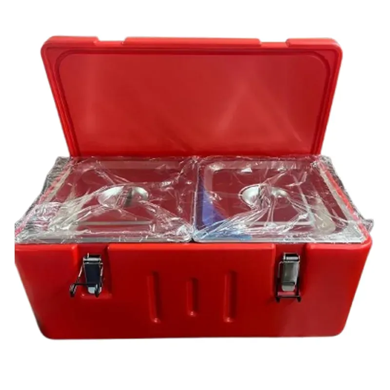 Double Compartment 1000 ml, 24 hrs Insulated Food Pan Carrier and Warmer for Catering