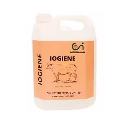 Chimertech 5 kg Iodine Based Post Milking Udder Hygiene Teat Sealant Preventing Bacterial Growth Mastitis Iogiene