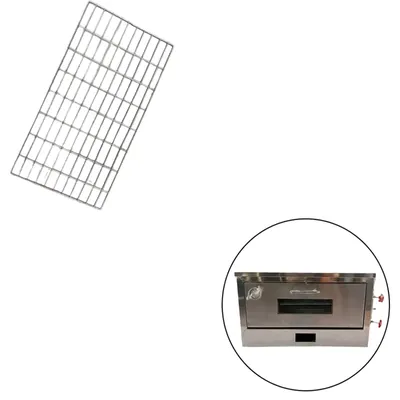 Iron Tray For Commercial 26 x 14 Inch(66.04 x 35.56 cm) Gas Pizza Oven with Stone Tray, 6 Pizza Capacity (Pack of 2)