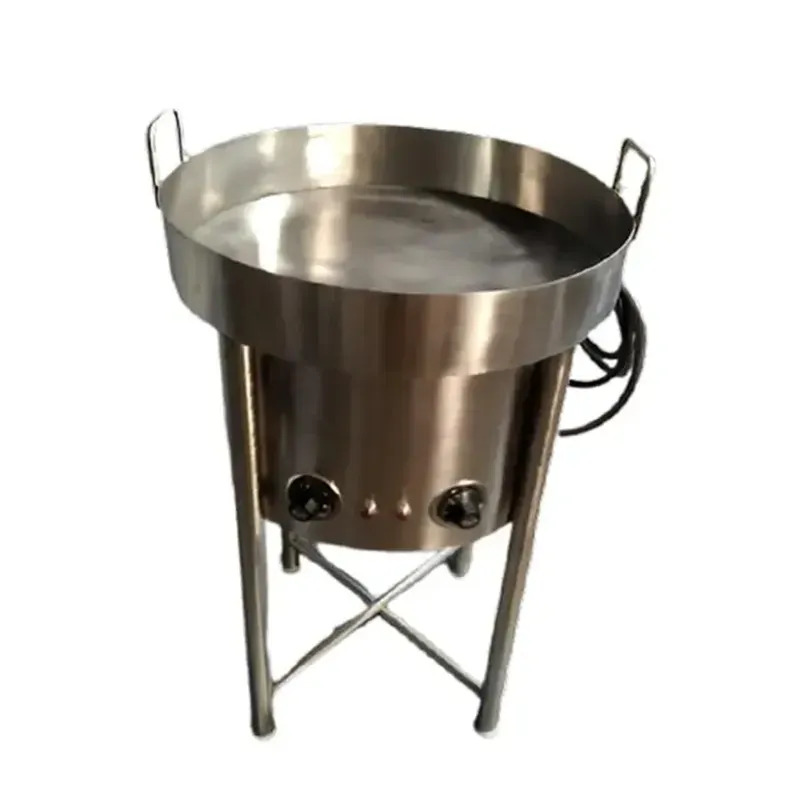 12 Litre Stand Type Jalebi Kadhai, Stainless Steel Body