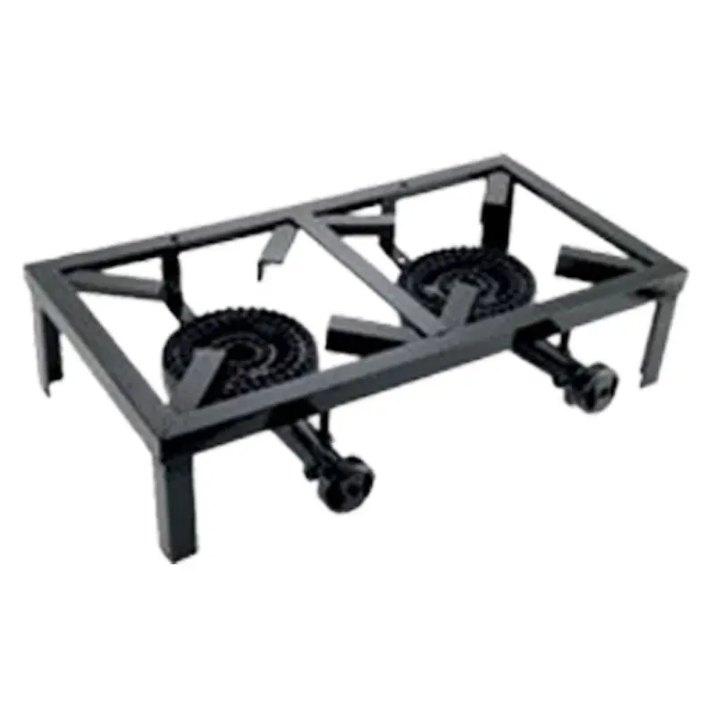 19 x 10 x 4.5 Inch Jodhpuri Double Burner Gas Bhatti for Both Domestic and Commercial Use