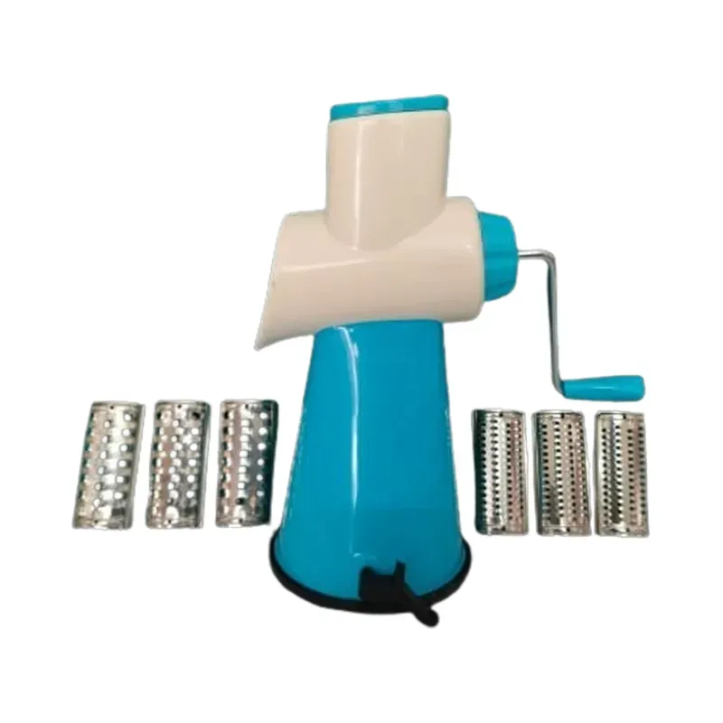 GLP Portable Manual Hand Press Juicer and Slicer with 3 Rotary Blade