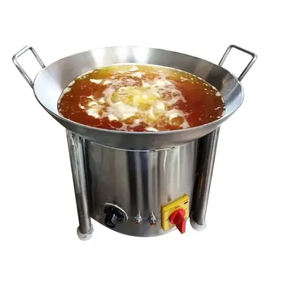 Commercial 20 Inch Round Table Top Electric Kadhai, 6000 W, SS Body