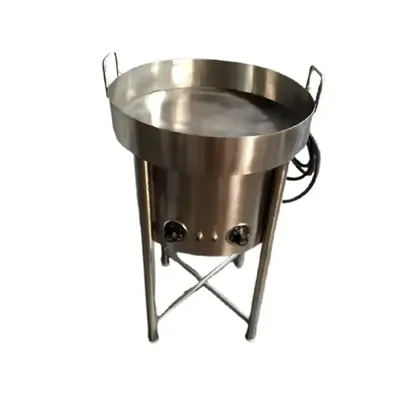 6 Litre Stand Type Jalebi Kadhai, Stainless Steel Body