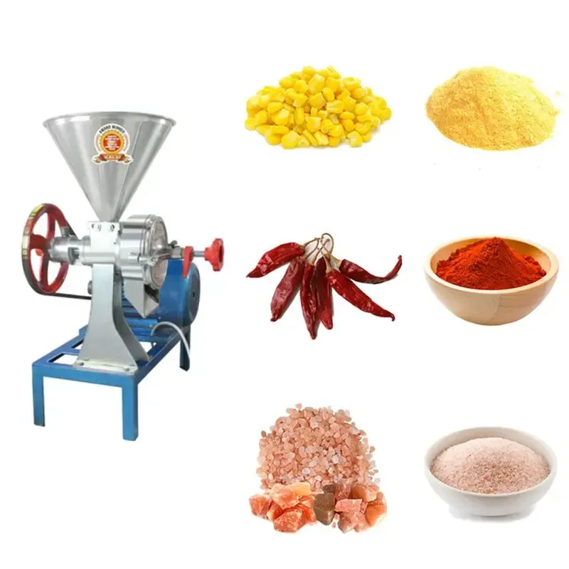 Kalsi Junior Grinder Fitted on SS Body with 1 HP Motor For Dry & Wet Grinding Spices, Chilies, Corn, Pulses