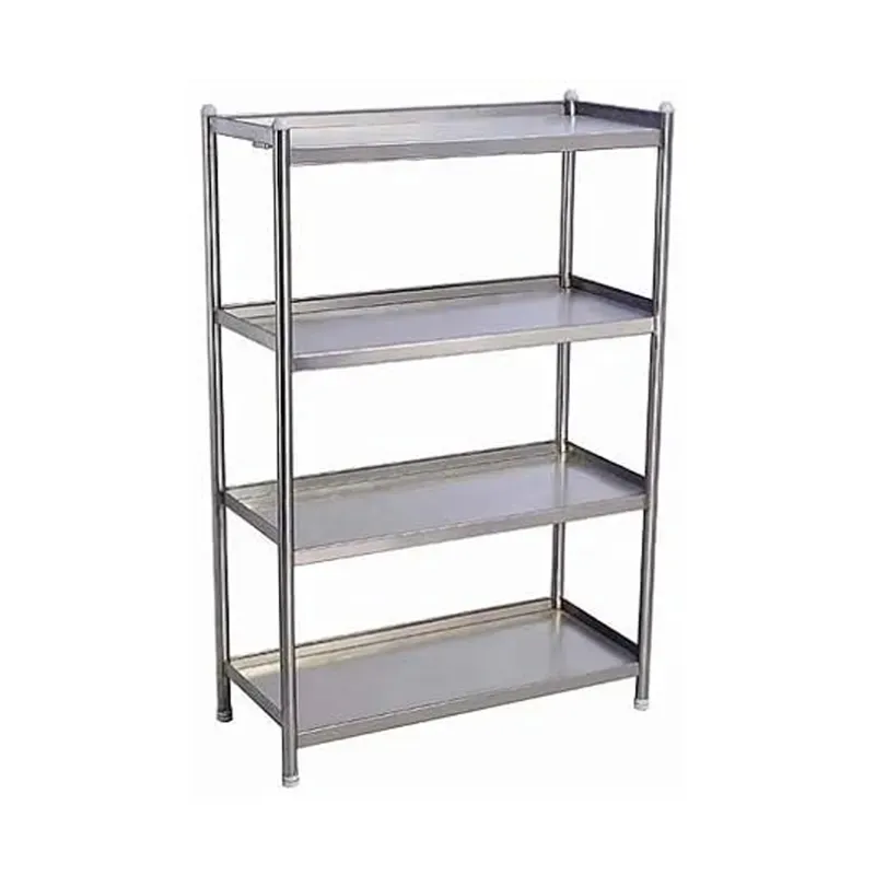 46 x 12 x 48 Inch Stainless Steel 4 shelves Kitchen Rack For Multipurpose Use