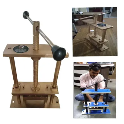 Manual 3-Cow Dung Diya Making Machine with Aluminum Plated Die