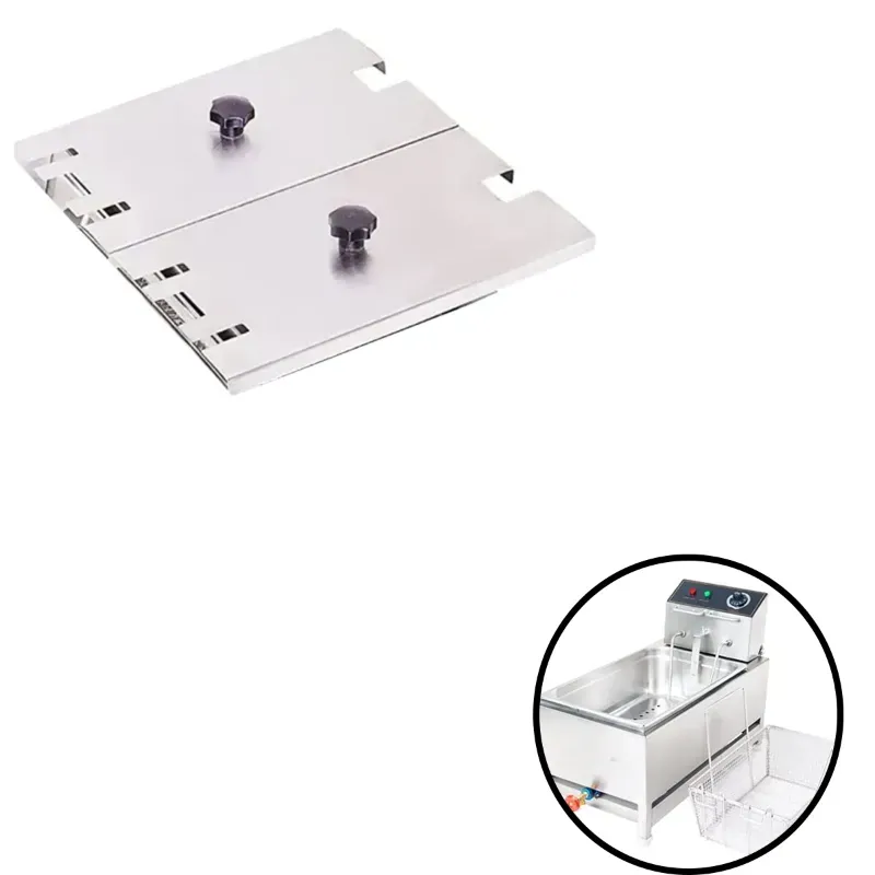 2 Pcs 1/1 Lid for Commercial 16 L Electric & Gas Operated Vertical Deep Fryer