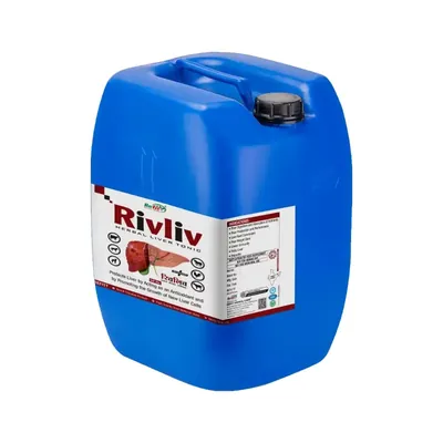 REFIT ANIMAL CARE Herbal Liver Tonic for Cow, Cattle, Goat, Sheep, Swine & Poultry (Rivliv 50 Litre Drum)
