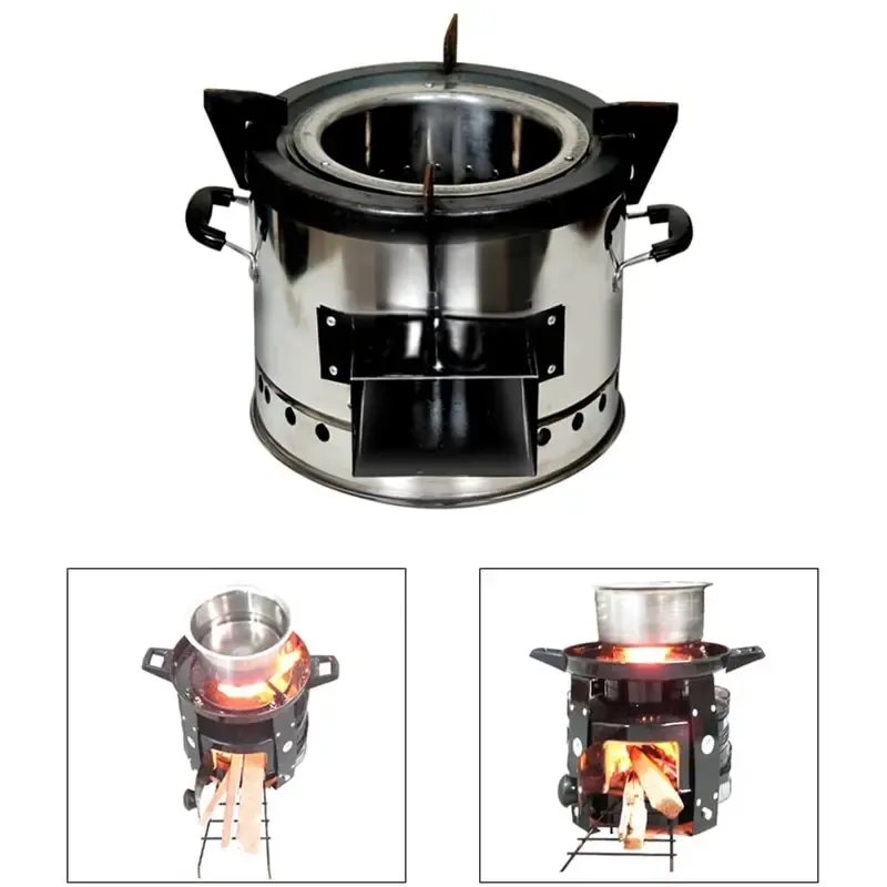 Eco Wooden Stove Chulla Natural Draft, Thermal Efficiency 36.6%
