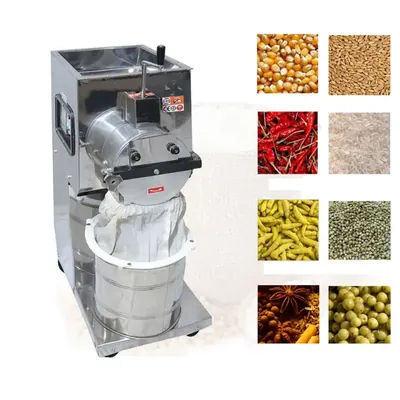 CENTROTECH 1 HP 25 kg/hr Commercial Flour Mill/Atta Chakki, Chamber Size 8 x 4 Inch