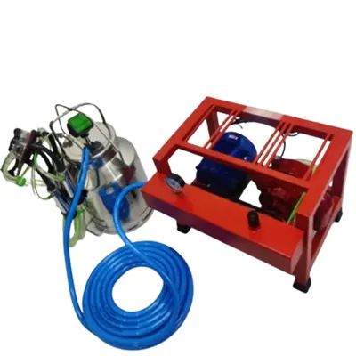 Open Door Buffalo Special Single Bucket (25 Litre) Milking Machine With 650 LPM Pump, 2 HP Motor & 1 Year Warranty