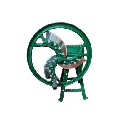 Golden Horn 6 kg Hand Operated 3 Blades Bhaji Cutter Machine for Leaves Cutting