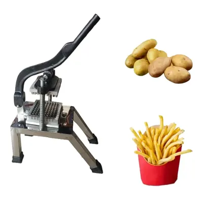 Stainless Steel 10 mm French Fries Cutter Machine, Finger Chips Cutter with Long Handle for Home, Restaurants & Hotels