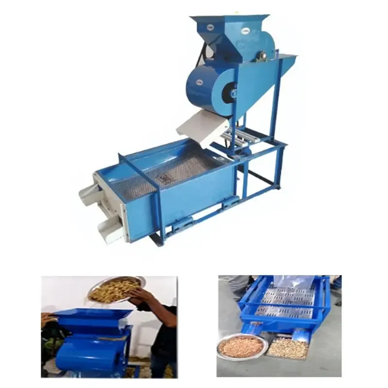 Groundnut Shelling/Decorticator Machine with Grader 200 to 500 kg/hr (Without Motor)