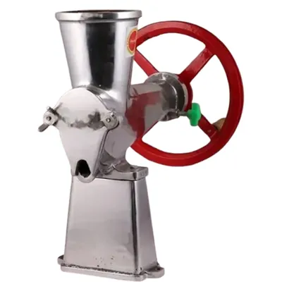 Heavy Duty No. 12 Aluminium Hand Crank Juicer with Wheel, Commercial Grade
