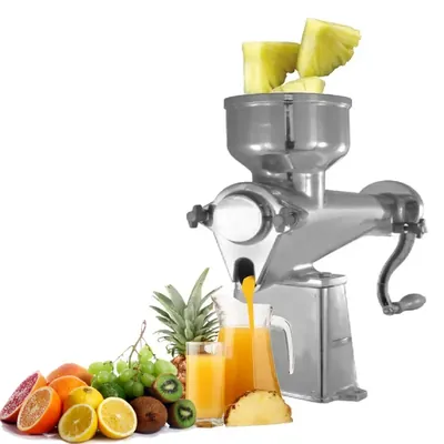 No. 18 Manual Hand Crank Juicer Machine for Pulpy Fruit, Aluminium Body