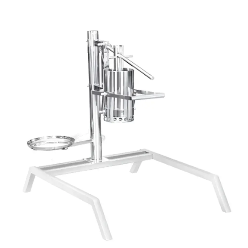 Manual Big Manchurian Ball Cutting Machine with Supporting Plate and Stainless Steel Body, 47 x 37.5 x 45 Inch