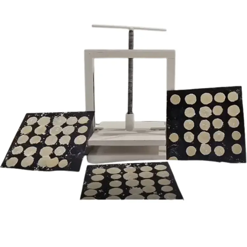 Vinayak Machines Manual Panipuri Press Machine with Mild Steel Body and 6 Bakelite Sheet