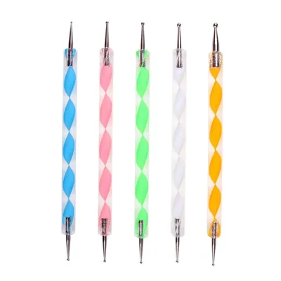 Rinkle Trendz Set 5 pcs Cake Art Dotting Marbleizing Pen, Multicolor, for Fondant, Cupcakes, Cakes and Sugar Crafts