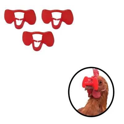 GKI POULTRY Medium Nose Clips For Hens To Prevent Chicken From Pecking (Pack of 25)
