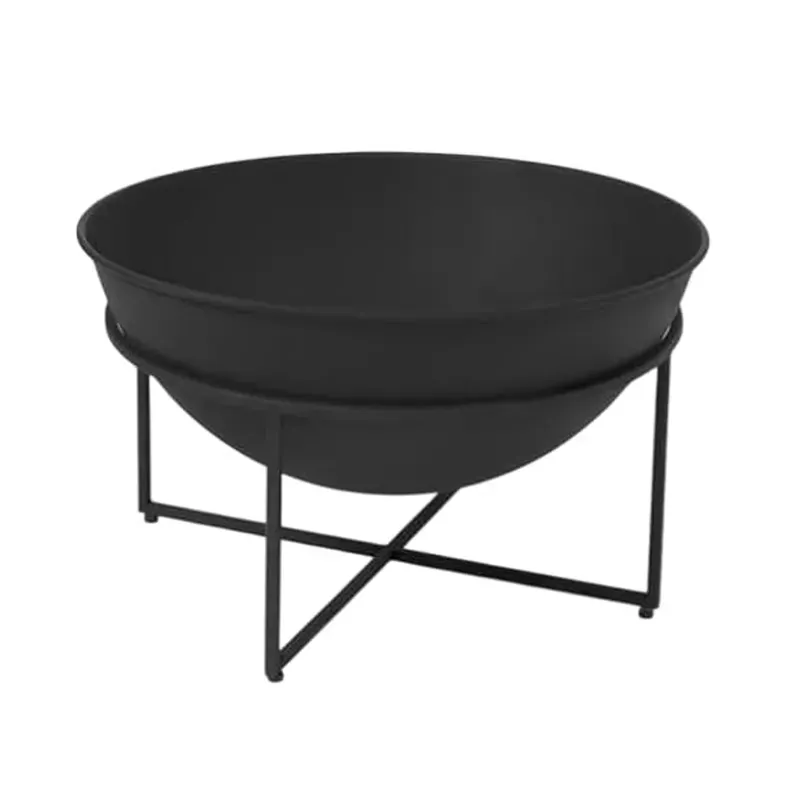 Low Compact Metal Outdoor Fire Pit With Iron Body For Outdoor Camping and Trips, 51 x 51 x 27.50 cm