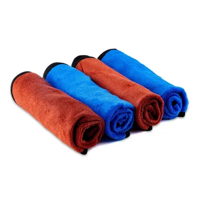 Micro Fibre Cloth 250 GSM With Super Absorbent For Car, Household Towels (Pack-4 Pcs)